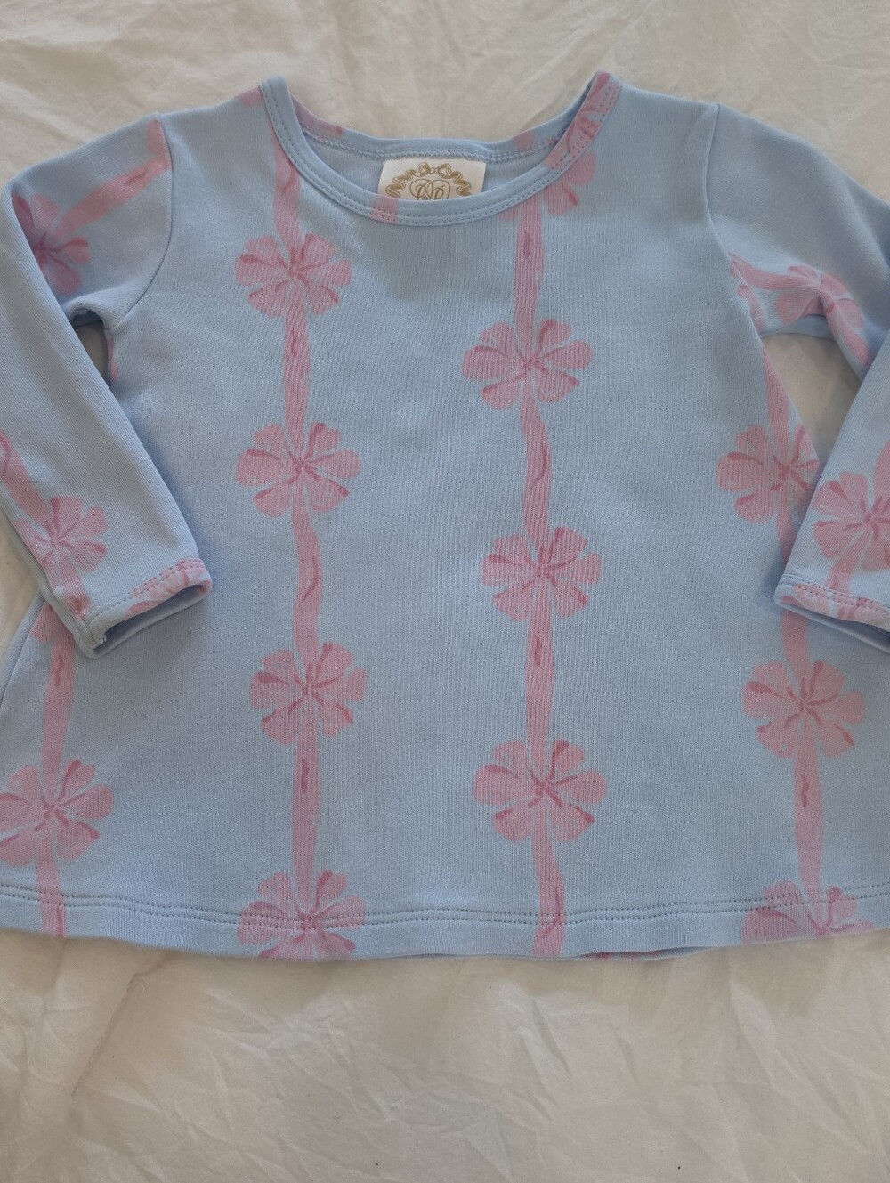 TBBC The Beaufort Bonnet Company Polly Play Dress With Bow Print. 12-18 M